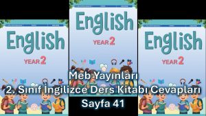 2. Sınıf İngilizce Ders Kitabı Cevapları Meb Yayınları Sayfa 41