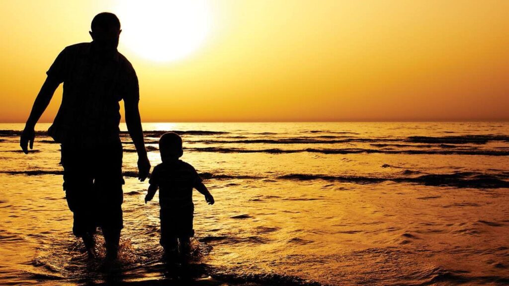 A man in relation to his child or children