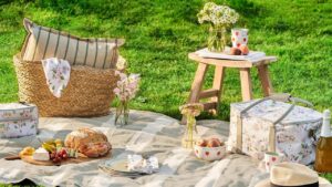 Meal packed to be eaten outdoors
