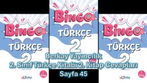2. Sınıf Bingo Türkçe Kitabı 2. Kitap Cevapları Berkay Yayıncılık Sayfa 45
