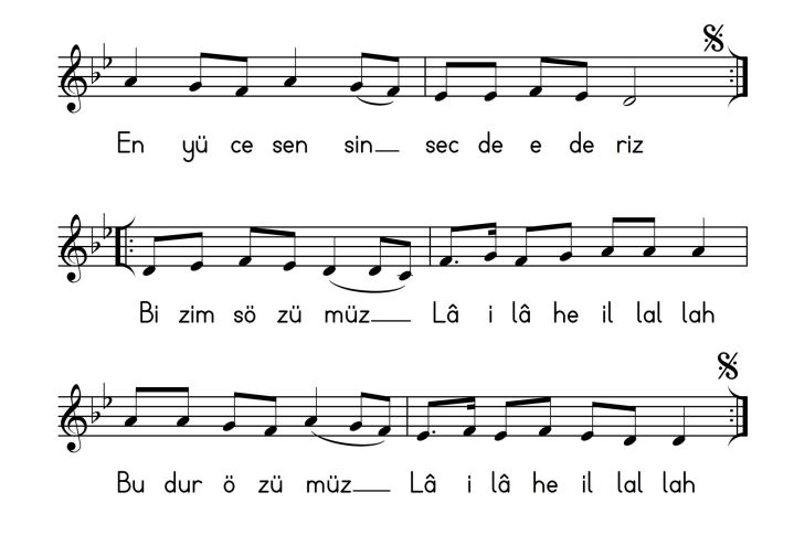 Birsin Allah'ım Notaları