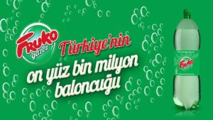 On yüz bin milyon baloncuk sloganlı gazoz