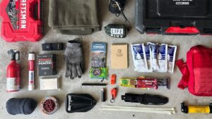 Something in an emergency road kit
