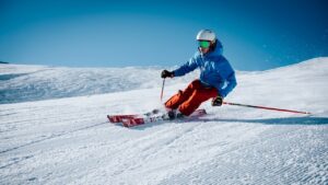 Sport pratiquè sur des pistes enneigès