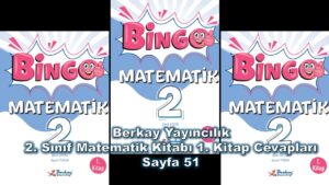 2. Sınıf Bingo Matematik Kitabı 1. Kitap Cevapları Berkay Yayıncılık Sayfa 51