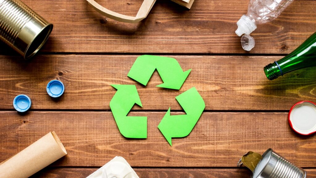 Etwas, das man recyclen kann.