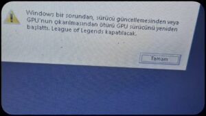 LoL oynarken gelen 0x00000119, watchdog.sys ve ntoskrnl.exe hataları neden oluyor?