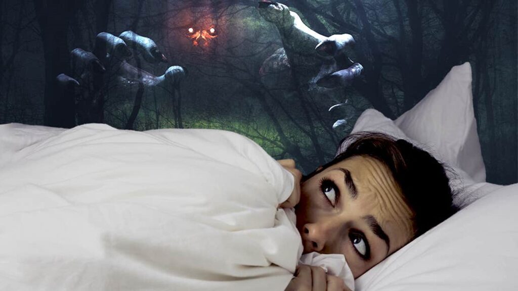 My kid can’t sleep after seeing _____ in her nightmare.