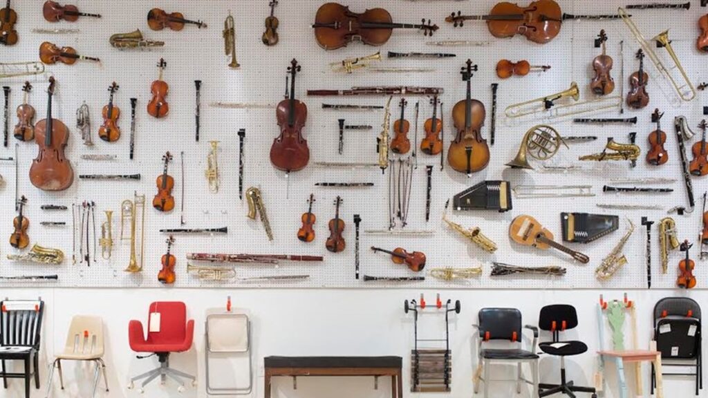 Orkestrada yer alan bir müzik aleti