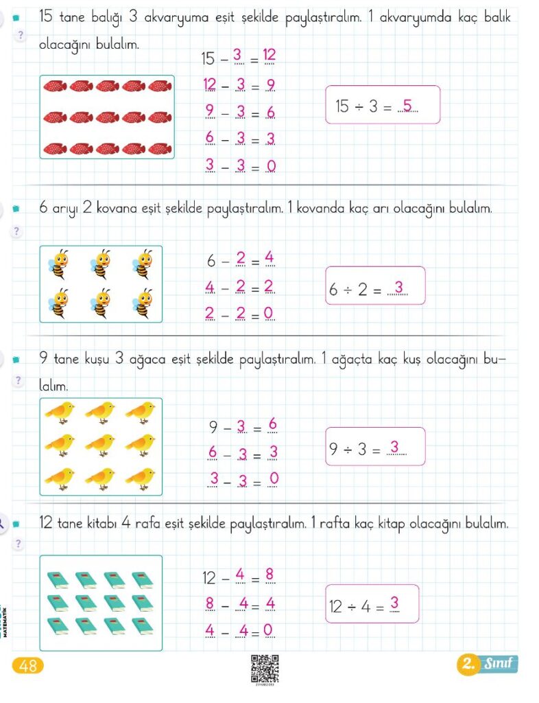 2. Sınıf Bingo Matematik Kitabı 2. Kitap Cevapları Berkay Yayıncılık Sayfa 48