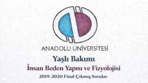 AÖF Yaşlı Bakımı İnsan Beden Yapısı ve Fizyolojisi 2019-2020 Final Çıkmış Sorular