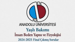 AÖF Yaşlı Bakımı İnsan Beden Yapısı ve Fizyolojisi 2024-2025 Final Çıkmış Sorular