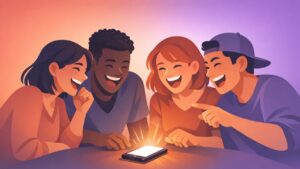 Name something a shy person might do to stay occupied at a party