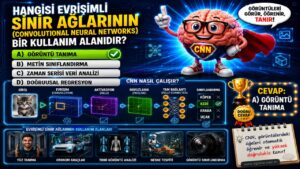 Hangisi evrişimli sinir ağlarının (Convolutional Neural Networks) bir kullanım alanıdır?