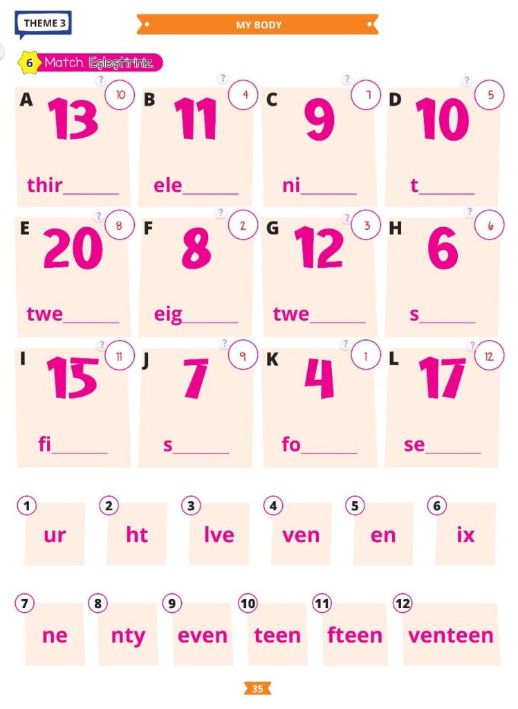 2. Sınıf İngilizce More And More Test Book Cevapları Kurmay Elt Sayfa 35
