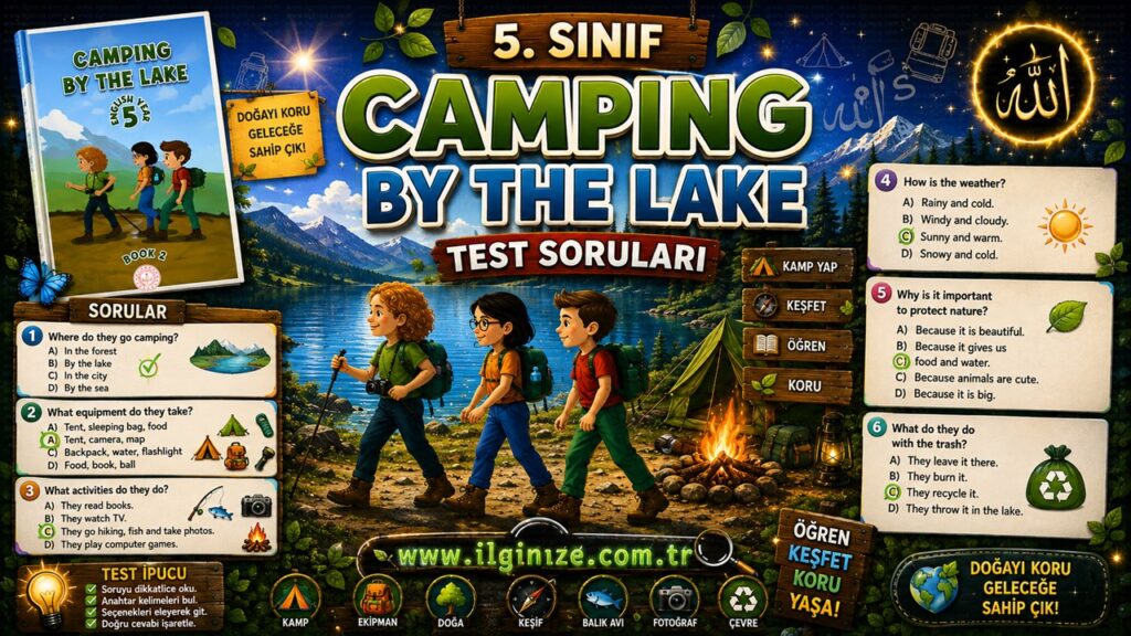5. Sınıf Camping By The Lake Test Soruları