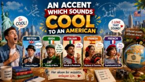 An accent which sounds cool to an American