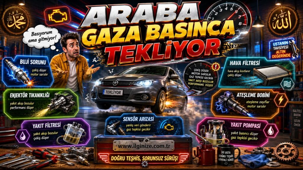 Araba Gaza Basınca Tekliyor – Nedenleri ve Çözüm Yolları