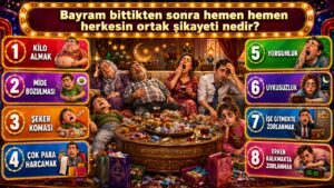 Bayram bittikten sonra hemen hemen herkesin ortak şikayeti nedir?