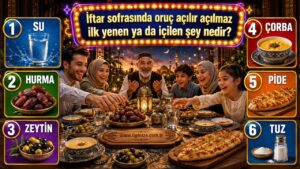 İftar sofrasında oruç açılır açılmaz ilk yenen ya da içilen şey nedir?