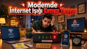 Modemde İnternet Işığı Kırmızı Yanıyor – Nedenleri ve Çözüm Yolları