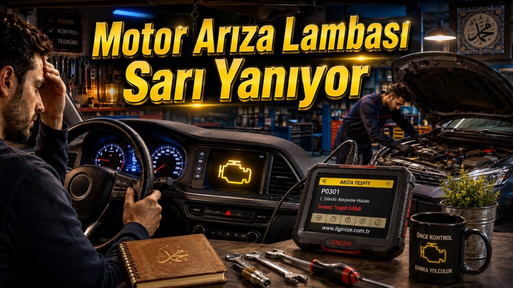 Motor Arıza Lambası Sarı Yanıyor – Nedenleri ve Çözüm Yolları