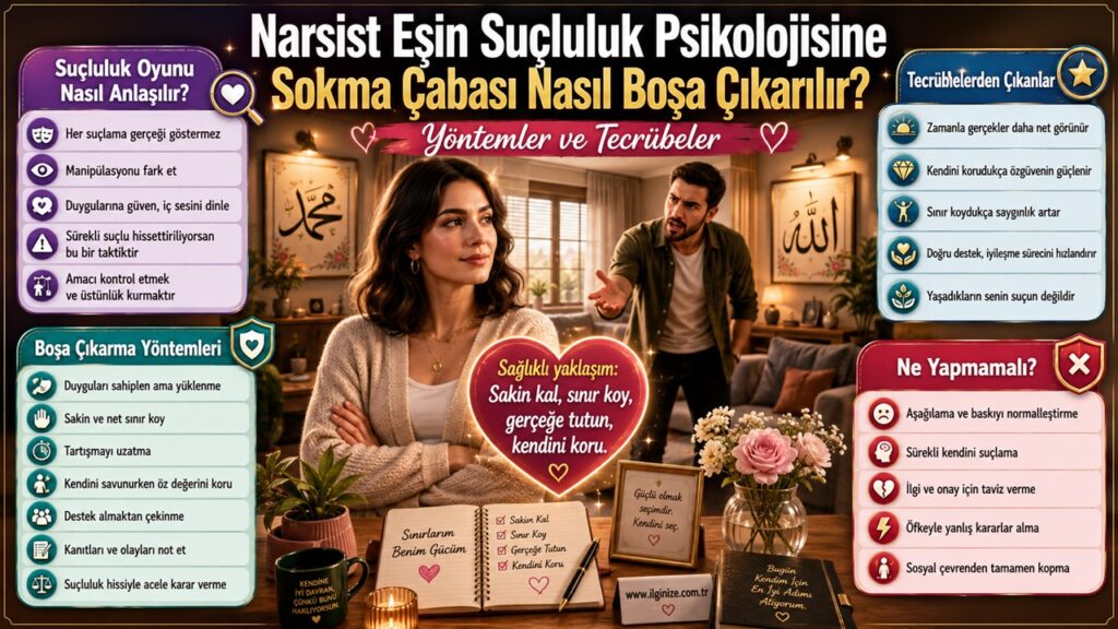 Narsist Eşin Suçluluk Psikolojisine Sokma Çabası Nasıl Boşa Çıkarılır? Yöntemler ve Tecrübeler