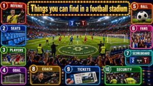 Things you can find in a football stadium