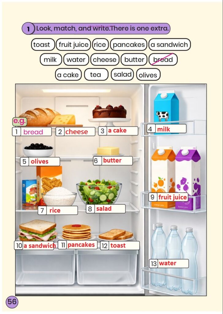 3. Sınıf İngilizce Çalışma Kitabı Cevapları Meb Yayınları Sayfa 56