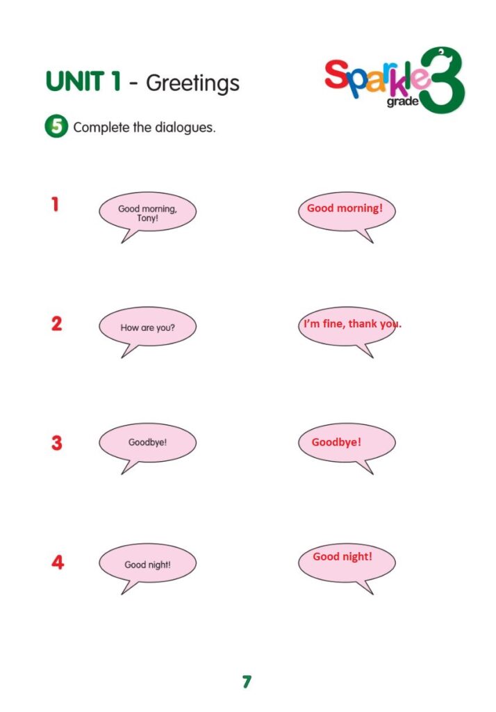 3. Sınıf İngilizce Ders Kitabı Cevapları YDS Publishing Sayfa 7