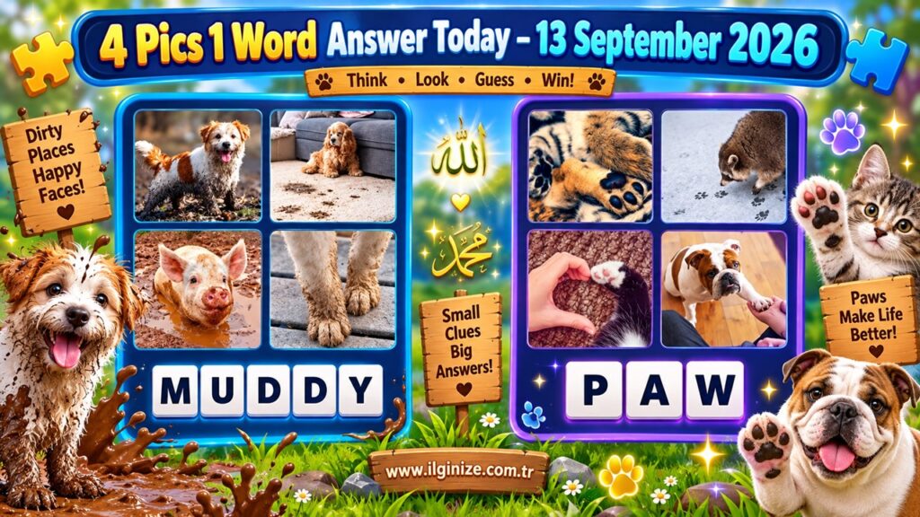 4 Pics 1 Word Answer Today – 13 September 2026