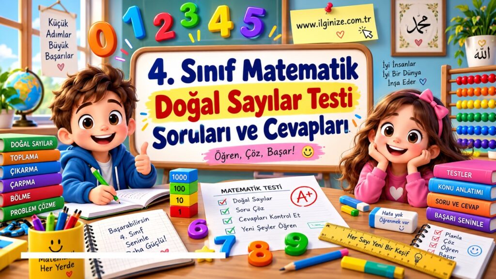 4. Sınıf Matematik Doğal Sayılar Testi Soruları ve Cevapları