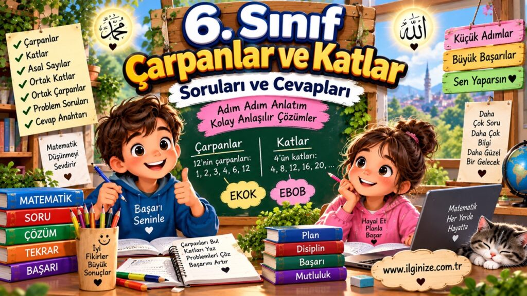6. Sınıf Çarpanlar ve Katlar Soruları ve Cevapları