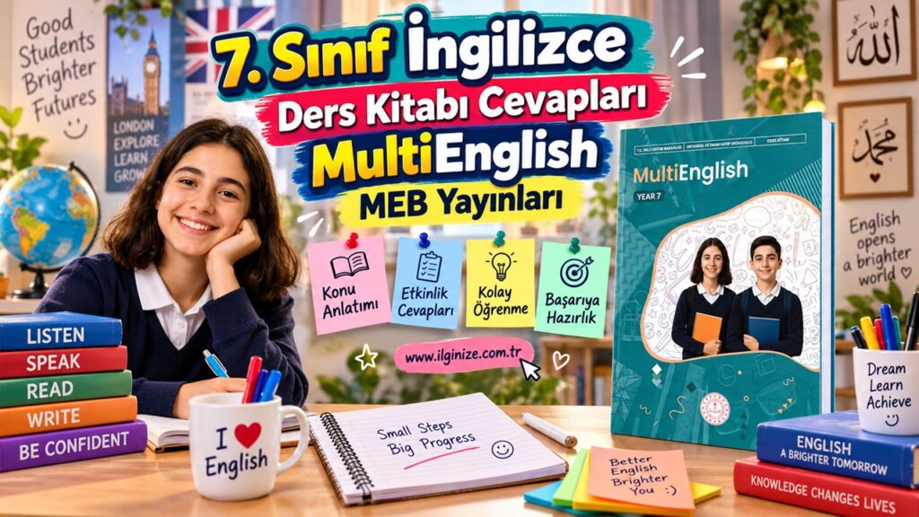 7. Sınıf İngilizce Ders Kitabı Cevapları MultiEnglish MEB Yayınları