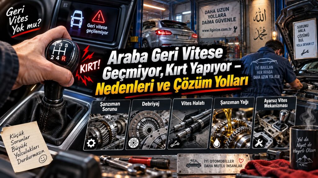 Araba Geri Vitese Geçmiyor, Kırt Yapıyor – Nedenleri ve Çözüm Yolları