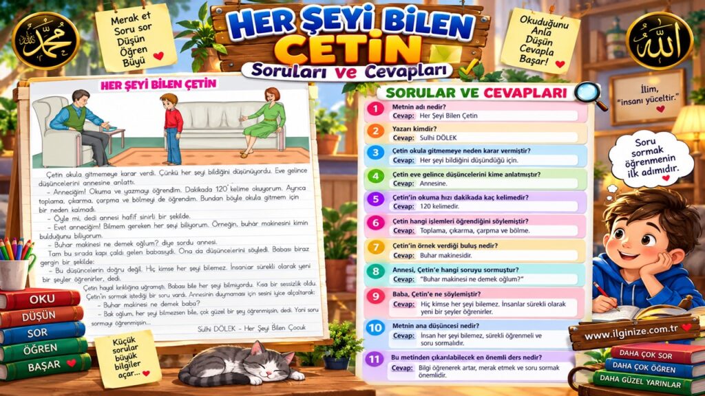 Her Şeyi Bilen Çetin Soruları ve Cevapları