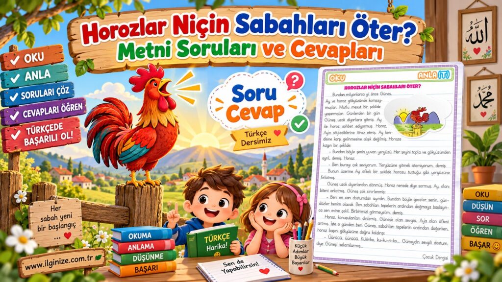 Horozlar Niçin Sabahları Öter? Metni Soruları ve Cevapları