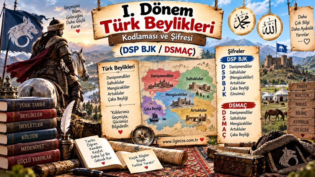 I. Dönem Türk Beylikleri Kodlaması ve Şifresi (DSP BJK / DSMAÇ)