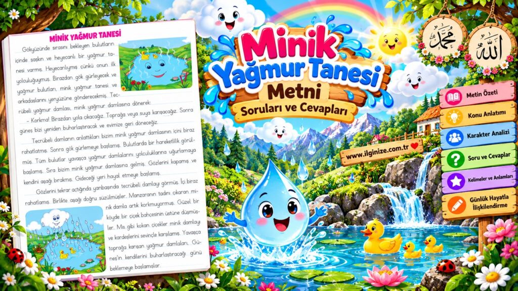 Minik Yağmur Tanesi Soruları ve Cevapları