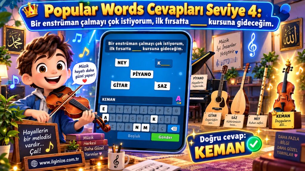 Popular Words Cevapları Seviye 4