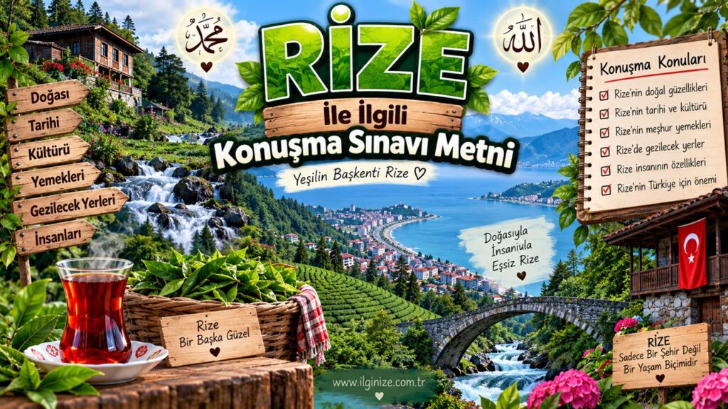 Rize İle İlgili Konuşma Sınavı Metni