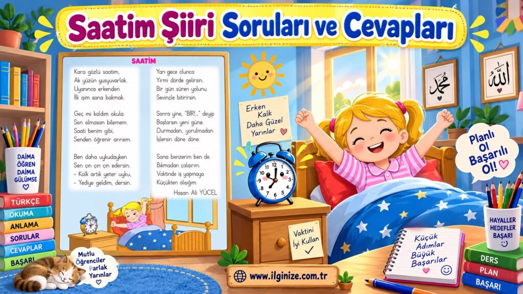 Saatim Şiiri Soruları ve Cevapları