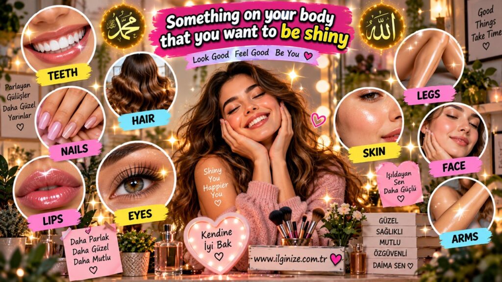 Something on your body that you want to be shiny