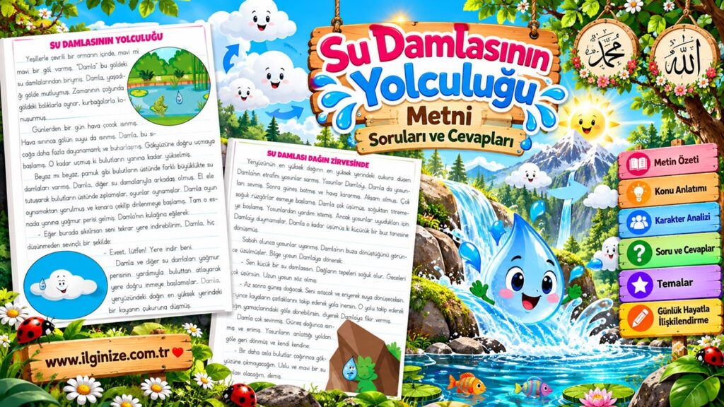 Su Damlasının Yolculuğu Soruları ve Cevapları