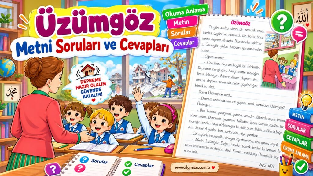 Üzümgöz Metni Soruları ve Cevapları