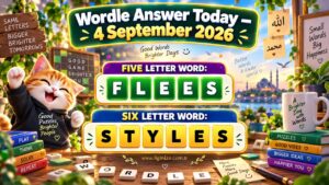 Wordle Answer Today – 4 September 2026