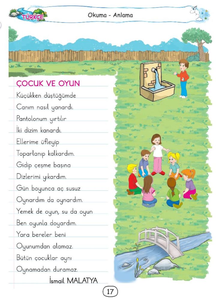 2. Sınıf Türkçe Ders Kitabı 1. Kitap Cevapları Mavi Deniz Yayınları Sayfa 17