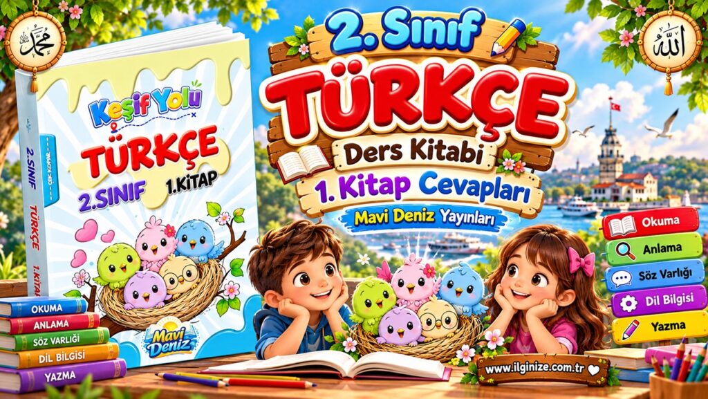 2. Sınıf Türkçe Ders Kitabı 1. Kitap Cevapları Mavi Deniz Yayınları Sayfa 1