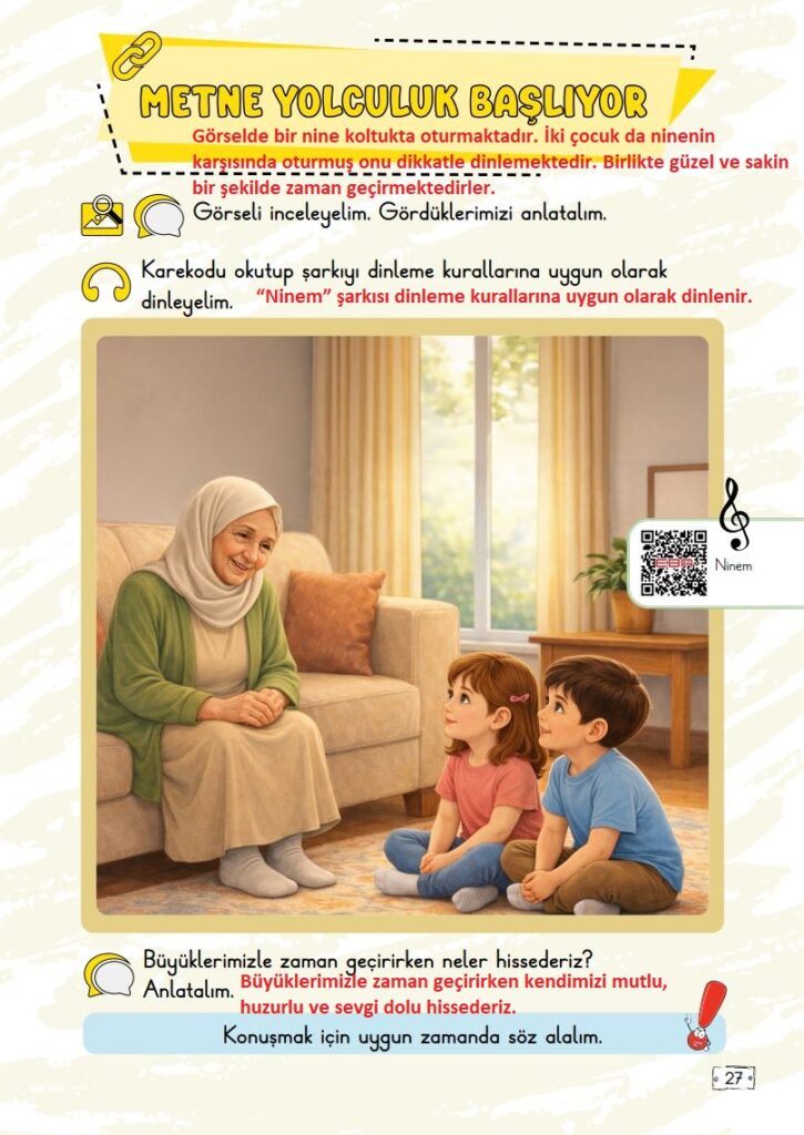 2. Sınıf Türkçe Ders Kitabı 1. Kitap Cevapları Meb Yayınları Sayfa 27