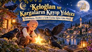 Keloğlan ve Kargaların Kayıp Yıldızı – Yardımlaşma, Dostluk ve İyilik Üzerine Eğitici Uyku Masalı